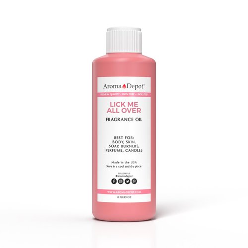 Aroma Depot 8 oz Lick Me All Over Body Oil Premium Quality Uncut Fragrance Oil I Perfume I Skin Oil I Scented Oil.
