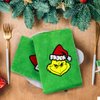 AMUHUA 3PACK Christmas Hand Towels Bathroom Set - Christmas Green Kitchen Hands Towels and Bathroom Towels for Shower Drying Cleaning Cooking