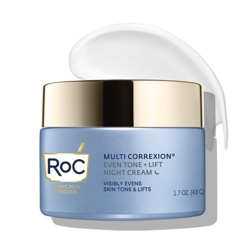 RoC Multi Correxion 5 in 1 Restoring/Anti Aging Facial Night Cream with Hexinol, Stocking Stuffers for Men & Women, 1.7 Ounces (Packaging May Vary)