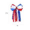 SUPCLIPS Independence Day Hair Bow Clips 3 Inch Red White Blue Curly Ribbon Hair Clips Handmade School Kids Girls Hair Accessories for 4th of July