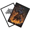 Fantasy North - Aggamon - Lord of Hatred - 100 Smooth Matte TCG Trading Card Sleeves - Fits Magic MTG Commander Pokemon and Other Card Games - Playing Card Sleeves