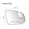Passenger Side Mirror Glass Replacement Heated Compatible with Toyota RAV4 2016 2017 2018 Mirror - Mirror For Toyota RAV4 Mirrors Side Mirrors for Toyota RAV4 Passenger Mirror With Rear Holder
