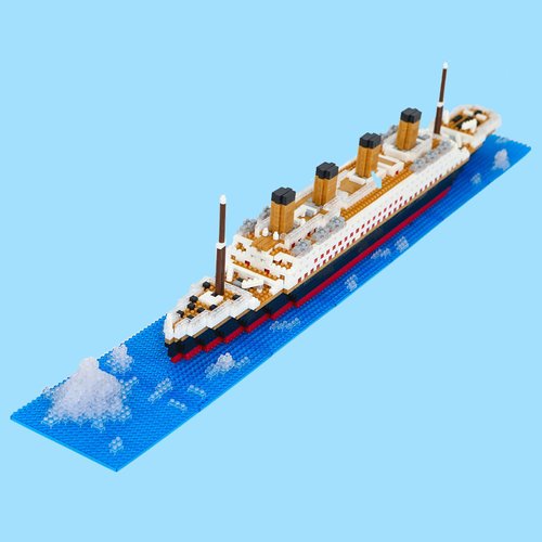COLAYERIST Titanic Model Mini Building Blocks Set 1878pcs Mini Bricks 3D Puzzle DIY Educational Titanic Toys Gifts for Adults and Kids