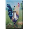 SnazzySwitch Rooster Painting Decorative Light Switch Cover - Single Toggle Wall Plate