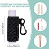 HEYSKAY 4PCS Lip Balm Holder Sleeves Keychain Compact Clip On Lipstick Holder Chapstick Holder Lip Gloss Holder Keychain Chapstick Elastic Sleeves