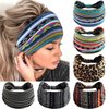 SAWINDA Boho Headbands for Women Fashion Wide Stretch Hair Bands Knotted Turban Head Bands Yoga Running Elastic Soft Head Wrap Headbands Accessories for Teen Girls
