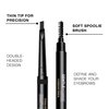 Gentlehomme 2 Pack Mens Eyebrow Pencil Black, Easily Shape Define Fill Eyebrows and Beard, 2 in 1 brush and ultra-thin pencil, Waterproof Smudge Proof Sweatproof, Durable and Long Lasting
