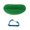 Atomik Rock Climbing Holds Screw-On Hula Hoop Holder in Green for Vertical Obstacle Courses