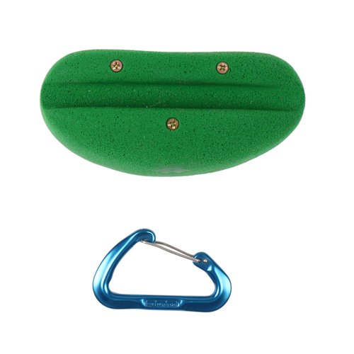 Atomik Rock Climbing Holds Screw-On Hula Hoop Holder in Green for Vertical Obstacle Courses