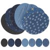 Healifty 13Pcs Denim Patches Sewing Repair Patches Jeans Patch Iron on Applique for Clothing Jeans and DIY Repair (Random Colors)