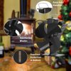 VODA Wood Stove Fan Small New Designed 4 Blades Heat Powered Fireplace Fans Eco Fan for Home Wood/Log Burner/Fireplace(Black)