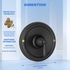 Pressure Balancing Tub and Shower Trim Kit, Compatible with Moen 2510 Shower Valve, Black