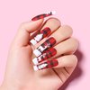 AIMEILI Gel Nail Polish Soak Off U V LED Gel Nail Lacquer, Elegant Classic Nude Black Red White Color Gel Set Of 4pcs X 10ml - Kit Set 19