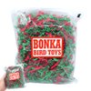 Bonka Bird Toys 2140 Christmas Shred (85 Cu-in) Festive Parrot Pet Nesting, Cockatiels, Parakeets, Conures, and Similar Breeds