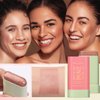 Yeweian Cream Contour Stick, Face Shimmer Bronzer Stick, Blendable Natural Glow Highlighter Makeup Stick, Multi-Use Tinted Solid Moisturizer Stick,Body Face Illuminator Luminizer,02 Soft Glow