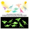 OuMuaMua 78pcs Glow in The Dark Dinosaur Toys Set, Mini Plastic Realistic Dinosaur Figures Glow Toys for Kids Toddler Goody Bag Stuffers, Dinosaur Theme Party Favors Supplies