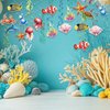 42 Pieces Sea Animals Hanging Swirl Decorations，Ceiling Decor Ocean Themed Party，Tropic Fish Beach Party Favors Supplies