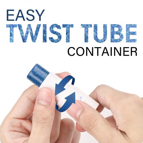 UCANBE Blue Body Glitter Stick, Face Glitter for Singer Concerts Music Festival, Chunky Glitter Makeup Rave Accessories for Body Face Hair Eyes Lip, Sparkling Mermaid Sequins for Women