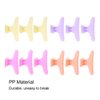 Sonew 12Pcs / Set Colorful Hair Clips Lovely Butterfly Holding Hair Hold Clip Hair Section Claw Clamps Hairdressing Tool(Clear)