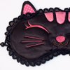 [Black Temptation] Embroidered Applique Eye Shade/Sleeping Mask Cover/Sleep Blinder (7.9 * 3.1)