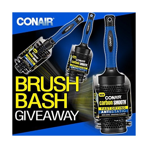 Conair Small Round Carbon Smooth Hair Brush