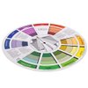 Exceart Tattoo Pigment Color Wheel Round Paper Card Eyebrow Lip Microblading Tattoo Permanent Makeup Accessories