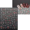 JMEOWIO 9 Sheets Moon Star Nail Art Stickers Decals Self-Adhesive Pegatinas Uñas Sun Nail Supplies Nail Art Design Decoration Accessories