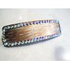 Generic Metallic gold and silver hand painted crystal hair clip clamp barrette