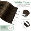 SEGO Tape In Hair Extensions Human Hair 20pcs 50g/pack Tape in Remy Human Hair Extensions Hair Extensions Straight Seamless For Women 14/16/18/20/22 Inches