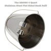 800108 4 Quart Stainless Steel Flat Sided Hook Pail Bonka Bird Toys Stainless Steel