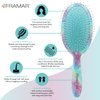 Framar Hair Brush Detangler – Hair Brushes for Women, Detangling Brush For Curly Hair, Detangle Brush, Wet Hair Brush for Thick Hair, Womens Hair Brush For Curly Hair, Brushes For Hair – Blue Tie Dye