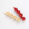 HZEYN Christmas Hair Clips for Women Winter Holiday Wrap Bows Hair Clips Hairpin Festive Jewelry Barrette Headwear Accessories (3PACK Christmas Bows Gold)