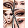 3 Pcs Matte Black Waterproof Smudge-proof Gel Eyeliner Pencil,Fade-Proof Eye Liner Water Line Pencil,Cat Eye/Smoky Eye Makeup Pen,Waterline Gel Eye Liner,Christmas Makeup Gift Set for Women Girl