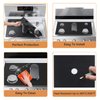 Linzuza Guards for Gas Stove Top Protector Covers 0.3mm Cuttable,Heat Resistance Burner Covers Stove Mat Protector，Safe Reusable Easy Cleanable Gas Guards Stove Covers for Gas Stove
