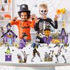 KAZI Halloween Building Toy Set,Whimsical Halloween Decoration with Staff Zombie Toys,Halloween Building Block Sets,Halloween Toys Gift for Kids Ages 8 and up,Halloween Party Favors