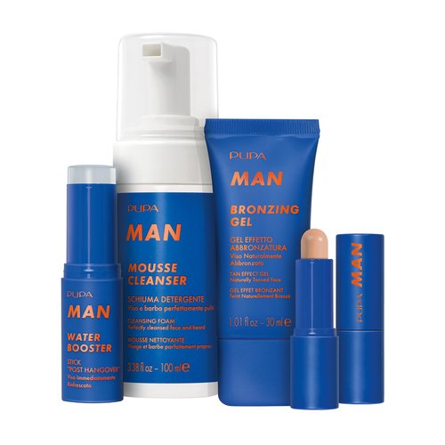 Pupa Milano Bronzing Gel, 002, 1.01 oz - Tan Effect Bronzer Gel - Liquid Matte Bronzer - Lightweight - With Hydrating Coconut Water - Makeup for Men