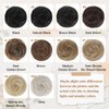 HANYUDIE Space Bun Hair Pieces 2PCS Claw Clip in Hair Bun Mini Bun Hair Scrunchies Extension for Women Girls Natural Black