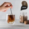 PAMI Disposable Coffee Black Sip Stirrers/Straws [Value Pack of 1000 Pcs] - 5” Plastic Cocktail Stirrers For Drinks- Beverage Stirrers For Hot & Cold Drinks- Swizzle Stirring Sticks For Coffee Bar