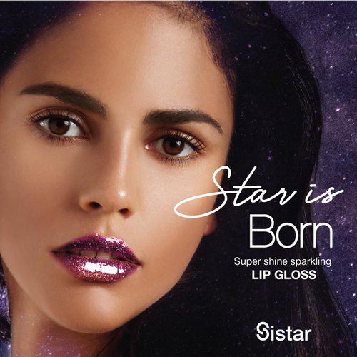 Sistar Star Is Born Holographic Lip Gloss Light Reflective Pearls Ultra Sparkle Non-Sticky Shine 1.5 mL / 0.05 fl. oz. (Comet)