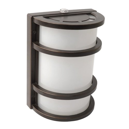 Feit Electric - Dusk to Dawn LED Bronze Half Moon Security Outdoor Wall Light, 5000K (73702)