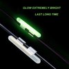 THKFISH Fishing Glow Sticks Rod Tip Glow Sticks Fishing Rod Floats Glow Sticks Fishing Rod Night Fishing Light Fishing Green Fluorescent Light 20pcs(10bags) #L