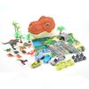 Dinosaur Toys, Military Dinosaurs Toy Figures with Weapons & Fences, 49PCS Dinosaur Toys for Kids 3-5, Army Vehicles Jurassic Dinosaur Park Toddler Dinosaur Figures w/ Storage Head & Play Mat
