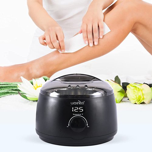 waxkiss Wax Warmer, Digital Wax Warmer for Professional Hair Removal with See-Through Lid and 14oz Wax Pot