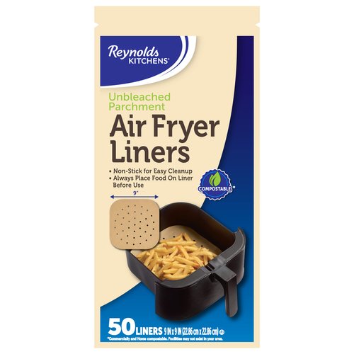 Reynolds Kitchens Air Fryer Liners, 50 Count. (Pack of 4)