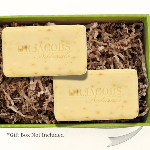 Dr Jacobs Naturals, Triple Milled Loofah Exfoliating Castile Bar Soap (Pack of 2) - Free of Parabens, Sulfates, Synthetics, Gltuen and GMO (Citrus Crush Cocktail)