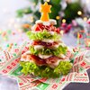 Patelai 120 Sheets Christmas Wax Paper Sheets Red Green Christmas Dry Wax Paper Sheets Food Candy Cookie Sandwich Wrap Paper Waterproof Greaseproof Picnic Basket Liners for Kitchen Handmade Food