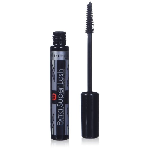 Rimmel Extra Super Lash Mascara, Black-Black 0.27 oz (Pack of 2)