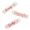 Andaz Press Blush Pink Rose Elegant Bridal Shower Engagement Party Collection, Lip Balm Chapstick Favors, Kissing The Single Life Goodbye, 12-Pack, Bridal Shower Bachelorette Party Favors Decor