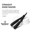 Gentlemen Republic Straight Edge Razor Safety Black for Barber or Daily At-Home Use