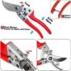 HyleJhJy Pruning Shears with Stainless SK5 Steel Blades+Straight Tip Gardening Shears Garden Shears Garden Clippers Florist Scissors Hand Pruners Garden Tools Gardening Tools Set,Red